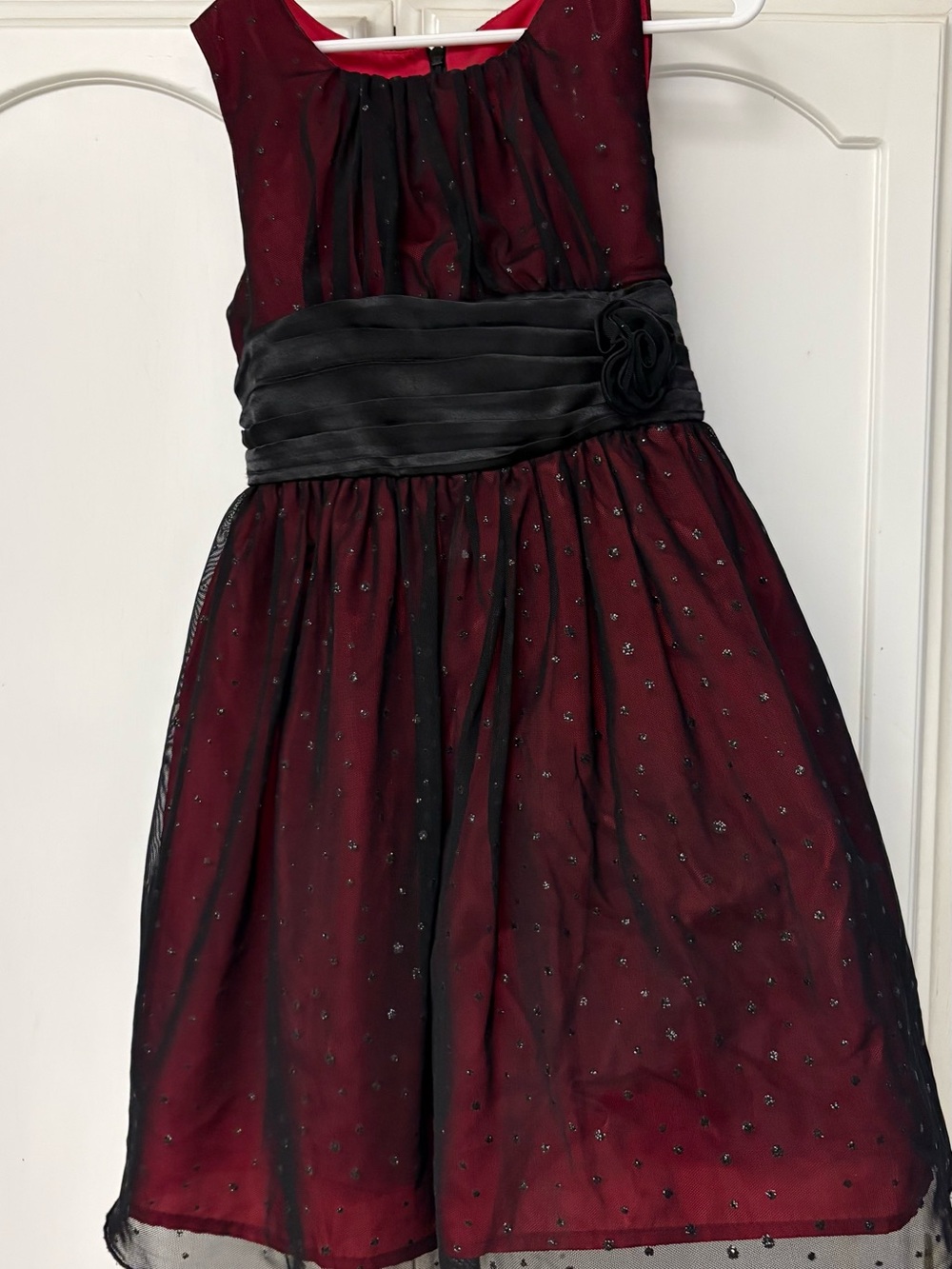 Cherokee Burgundy and Black Formal Girls Dress